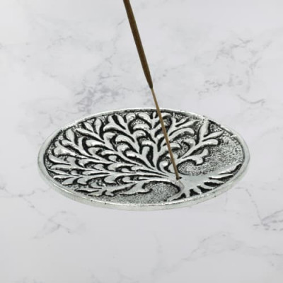 Porte encens aluminium Arbre de vie