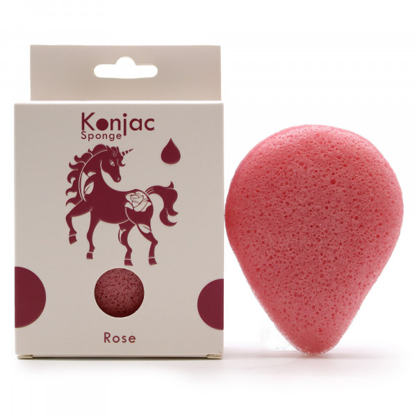 Éponge Konjac - Rose - Anti âge