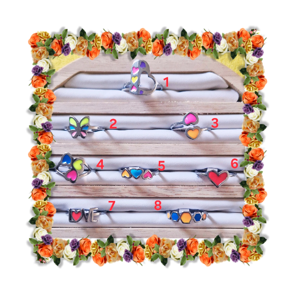 Bague colorée taille 59