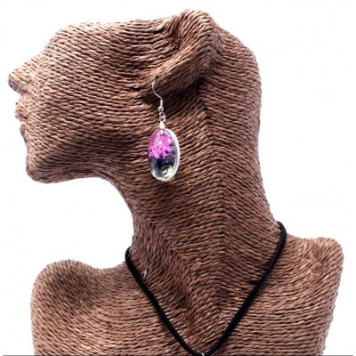 Boucles d'oreilles verre et...