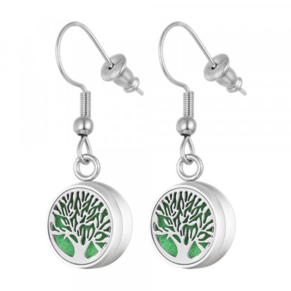 Boucles d'oreilles pendantes diffuseurs aromathérapie